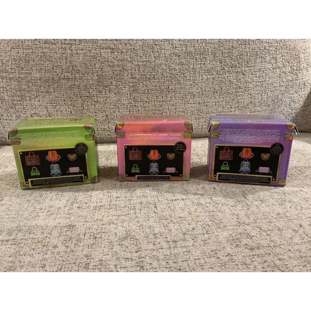 Rainbow High Mini Accessories Studio Handbag Blind Box Lot of 3 Series 1 NIB‎